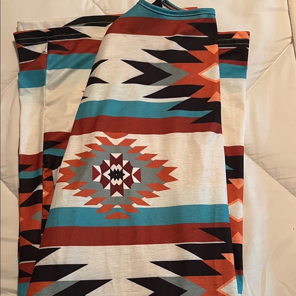 Colorful Geometric Patterned Cardigan - Picture 3 of 3
